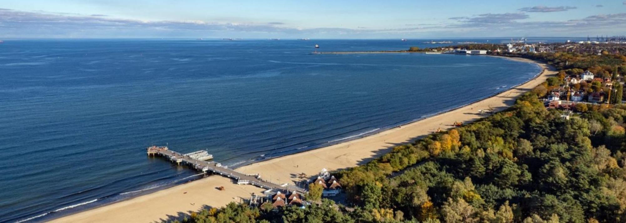 Brzezno Plaza Apartment Gdansk Bagian luar foto